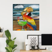 Party Parrots Poster (Heimbüro)