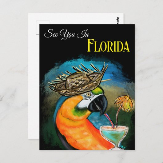 Party Parrots Postkarte (Vorne/Hinten)