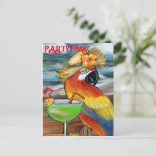 Party Parrots Postkarte