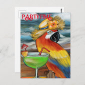 Party Parrots Postkarte (Vorne/Hinten)