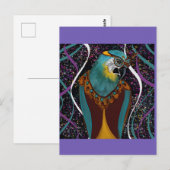 PARTY PARROTS POSTKARTE (Vorne/Hinten)