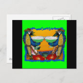Party Parrots Postkarte (Vorne/Hinten)