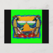 Party Parrots Postkarte (Vorderseite)