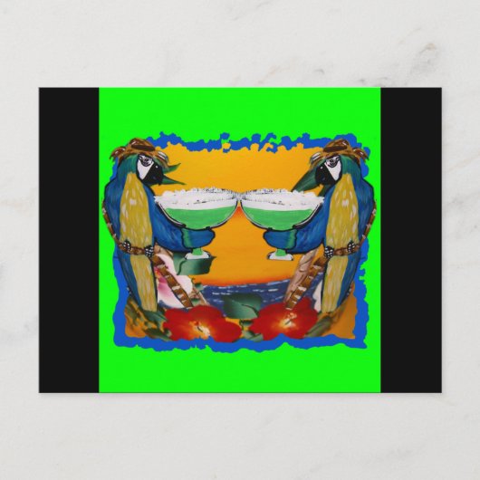 Party Parrots Postkarte (Vorderseite)