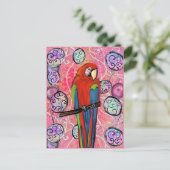 PARTY PARROTS POSTKARTE (Stehend Vorderseite)