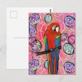 PARTY PARROTS POSTKARTE (Vorne/Hinten)