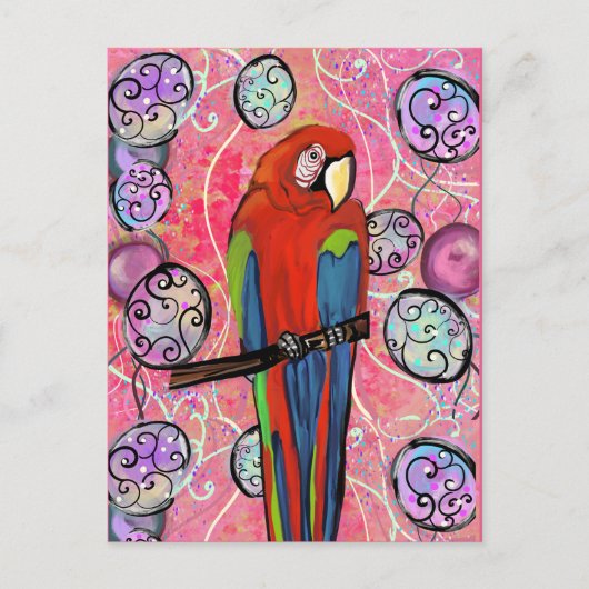 PARTY PARROTS POSTKARTE (Vorderseite)