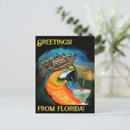 Party Parrots Postkarte (Stehend Vorderseite)