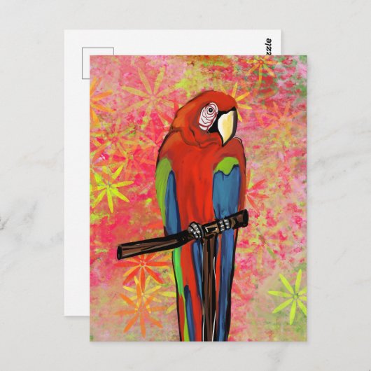 PARTY PARROTS POSTKARTE (Vorne/Hinten)