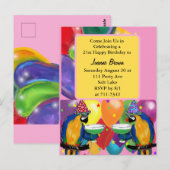Party Parrots Postkarte (Vorne/Hinten)