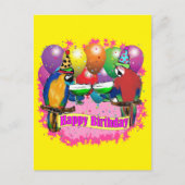PARTY PARROTS POSTKARTE (Vorderseite)