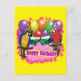PARTY PARROTS POSTKARTE