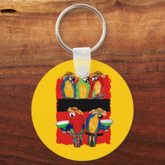 PARTY PARROTS SCHLÜSSELANHÄNGER (Vorderseite)
