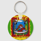 Party Parrots Schlüsselanhänger (Vorderseite)