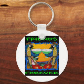 Party Parrots Schlüsselanhänger (Vorderseite)