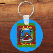 Party Parrots Schlüsselanhänger (Vorderseite)