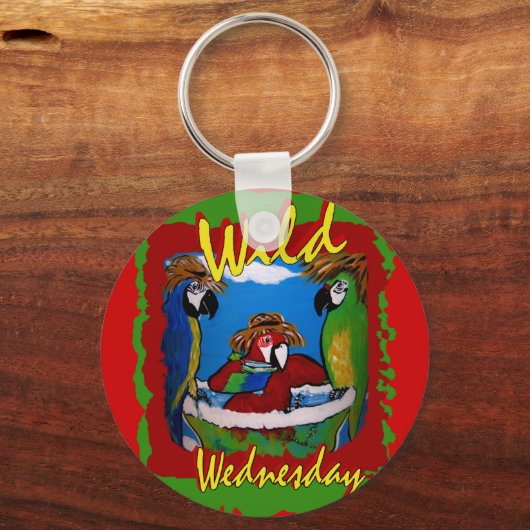 Party Parrots Schlüsselanhänger (Vorderseite)