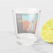 Party Parrots Schnapsglas (Rückseite)