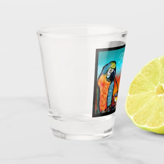 Party Parrots Schnapsglas (Links)