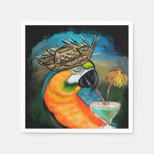 Party Parrots Serviette (Vorderseite)