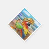 Party Parrots Serviette (Ecke)
