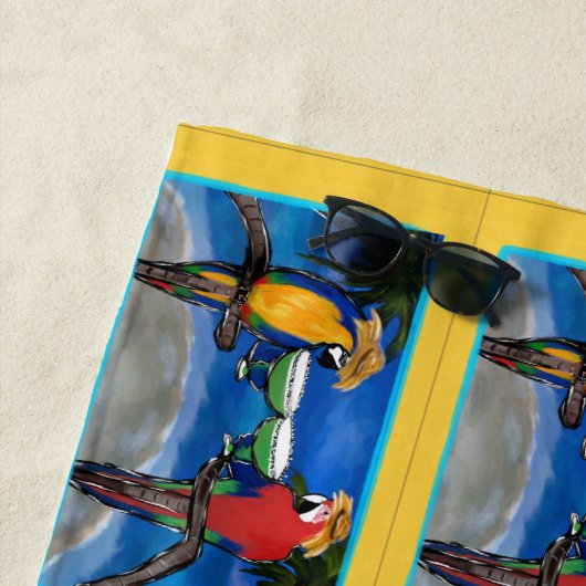 Party Parrots Strandtuch (Beispiel)