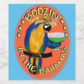 Party Parrots Weinetikett (Einzelnes Label)