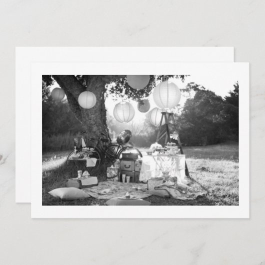 PARTY-PARTY-AUSSENEINLAGE EINLADUNG (Vorne/Hinten)