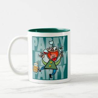 Party-Party, kein Party Zweifarbige Tasse