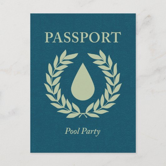 Party-Pass Einladungspostkarte (Vorderseite)
