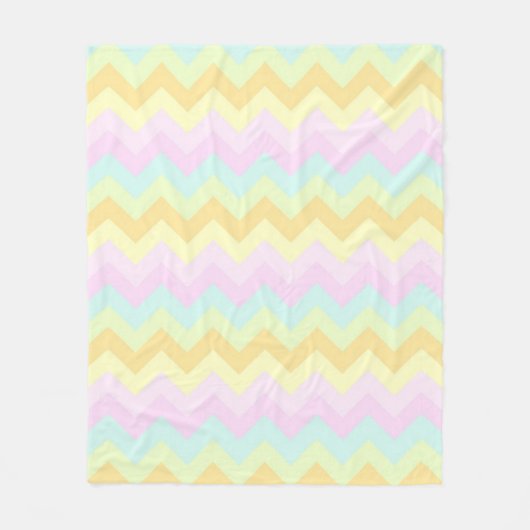 Party Pastel Chevrons Fleecedecke (Vorderseite)