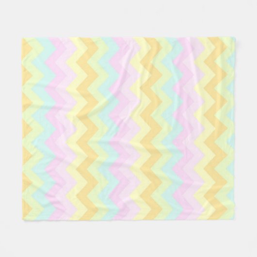 Party Pastel Chevrons Fleecedecke (Vorderseite (Horizontal))