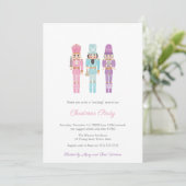 Party Pastel Nutcracker Einladung (Stehend Vorderseite)