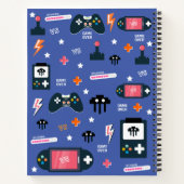 Party-Pattern-Gamer für Videospielcontroller Notizblock (Rückseite)