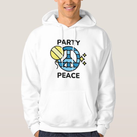Party Peace Hoodie (Vorderseite)