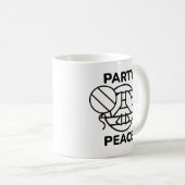 Party Peace Kaffeetasse (VorderseiteRechts)