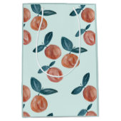Party Peach Painting Pattern Mittlere Geschenktüte (Vorderseite)