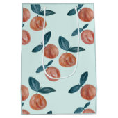 Party Peach Painting Pattern Mittlere Geschenktüte (Rückseite)