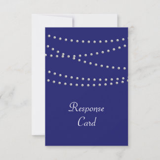 Party Pearls auf Indigo UAWG RSVP Karte