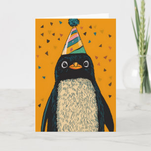 Party Penguin Geburtstagskarte Karte