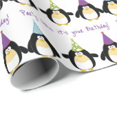 Party Penguin Geschenkpapier (Rolleneckpunkt)