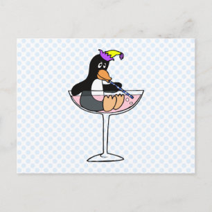 Party Penguin Postkarte