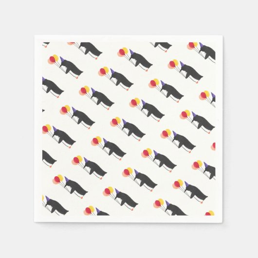 Party Penguin Serviette (Vorderseite)