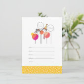 Party People 4.5" x 6.25" Einladungen (Stehend Vorderseite)