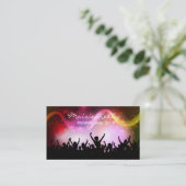 Party People Business Card Visitenkarte (Stehend Vorderseite)