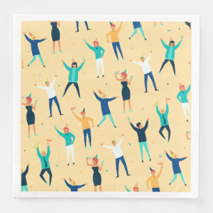 Party People Confetti Paper Napkins - Spaß Serviette