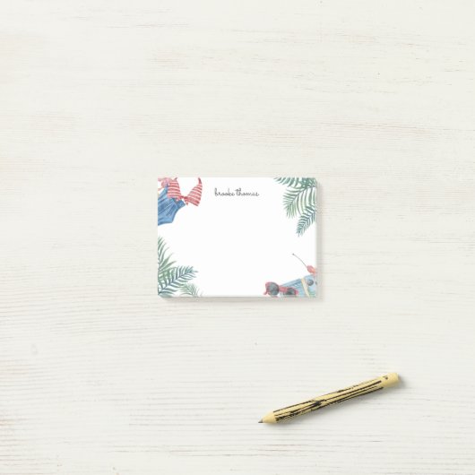 Party Personalisiert Post-it Klebezettel (Auf Schreibtisch)