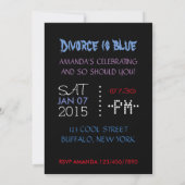 Party personalisierte Scheidung Einladung (Rückseite)