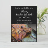 Party Pig Einladung (Stehend Vorderseite)