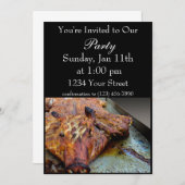 Party Pig Einladung (Vorne/Hinten)